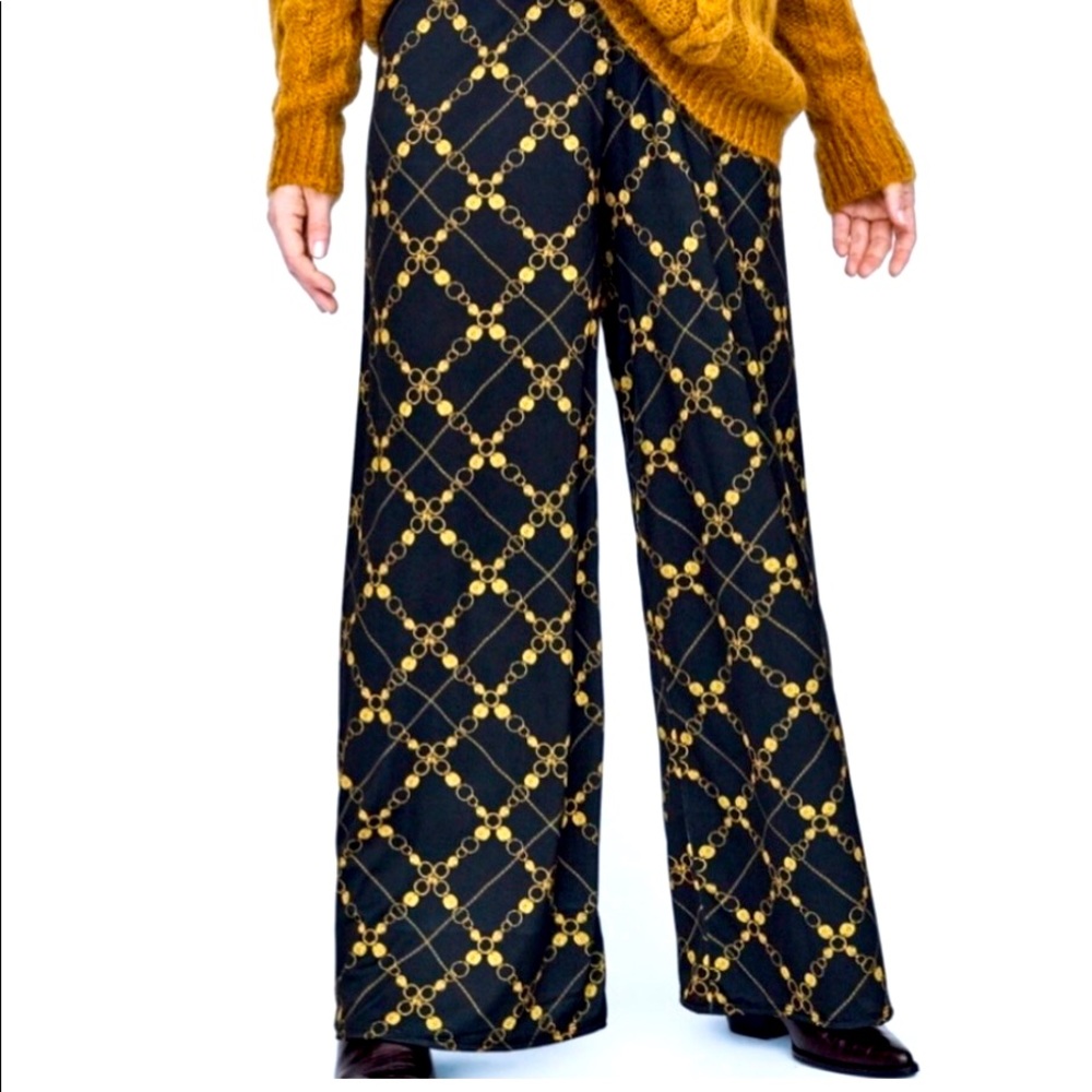 Zara Blue & Gold pants